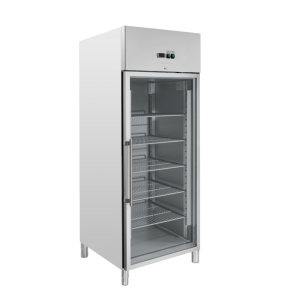 Positive Glass Door Refrigerated Cabinet 650 L Ventilated Cooling
