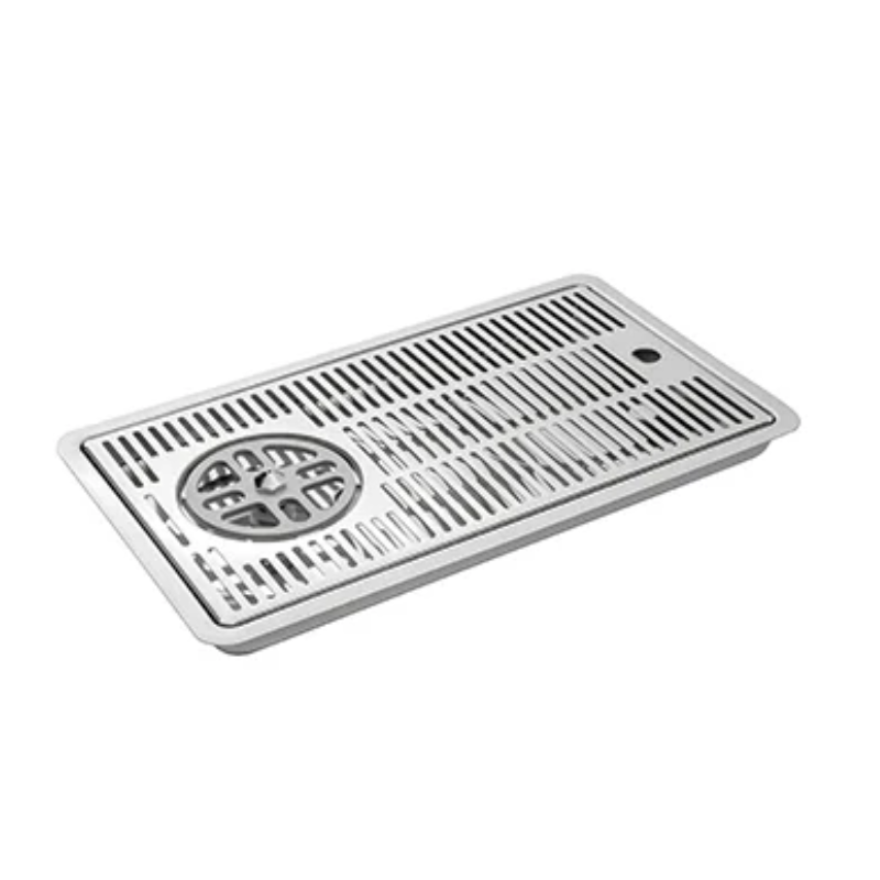 Gläserspüler mit Abtropfbecken zum Einbauen - L 400 mm - FourniResto