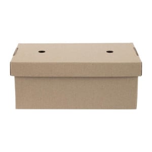 Rechteckige faltbare Burgerboxen - Set mit 100 - Fiesta Green