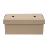 Rechteckige faltbare Burgerboxen - Set mit 100 - Fiesta Green
