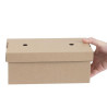 Rechteckige faltbare Burgerboxen - Set mit 100 - Fiesta Green