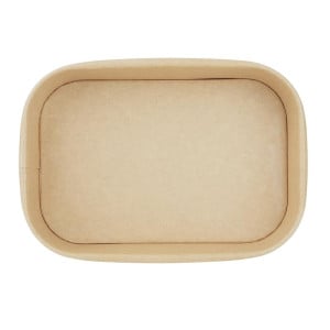 Recycelbare rechteckige Lebensmittelbehälter 1L - Set von 300 - Fiesta Green