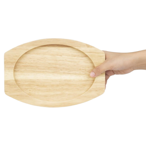 Brett für ovalen Gusseisenteller - 260x165 mm