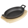 Brett für ovalen Gusseisenteller - 230x135 mm
