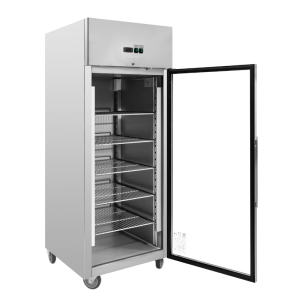 Positive Glass Door Refrigerated Cabinet 650 L Ventilated Cooling