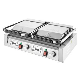 Grill Panini Double - Glatte und gerillte Platten - Buffalo
