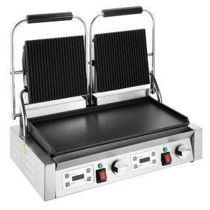 Grill Panini Double - Glatte und gerillte Platten - Buffalo
