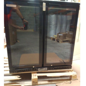 Refrigerated Back Bar - 2 Swing Glass Doors - 209 L - Dynasteel