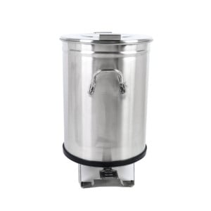Edelstahl-Mülleimer mit Pedal - 100 L - Dynasteel
