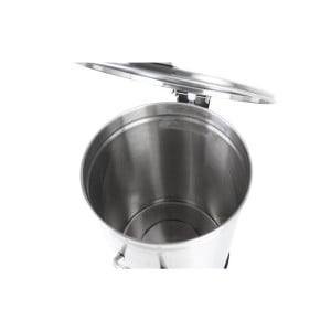 Edelstahl-Mülleimer mit Pedal - 100 L - Dynasteel