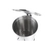 Edelstahl-Mülleimer mit Pedal - 100 L - Dynasteel
