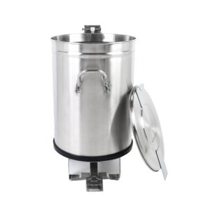 Edelstahl-Mülleimer mit Pedal - 100 L - Dynasteel
