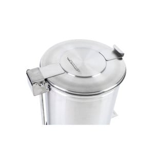 Edelstahl-Mülleimer mit Pedal - 100 L - Dynasteel