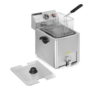 Professionelle Fritteuse 8 L mit Ablass - Dynasteel
