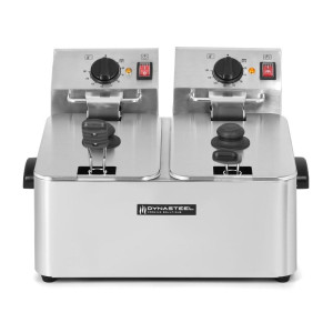Professional Deep Fryer 2 x 4 L - Dynasteel