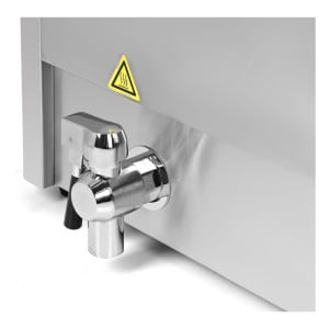 Professionelle Fritteuse 2 x 8 L mit Ablass - Dynasteel