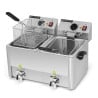 Professionelle Fritteuse 2 x 8 L mit Ablass - Dynasteel