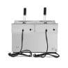 Professionelle Premium Fritteuse 2 x 8 L mit Ablass - Dynasteel