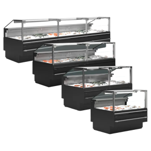 Premium-Service-Vitrine für frischen Fisch - 480 W