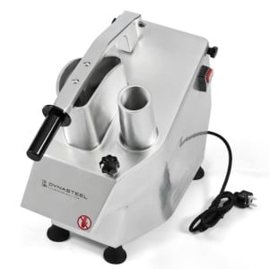 Professioneller Gemüseschneider 550 W — 2 Einfüllöffnungen, Alu
