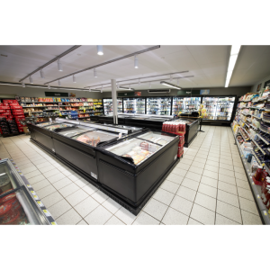 Kühlschrank Gefrierschrank Gebogenes Glasdeckel - Weiß - 500 L - TEFCOLD