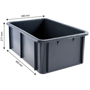 Rechteckiger Behälter 35 L Weiß