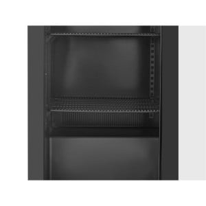 Rückkühlschrank 212 L 2 Schiebetüren Schwarz