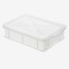 Halber Behälter für Teiglinge 9L Weiß - 400 x 300 mm - Gilac
