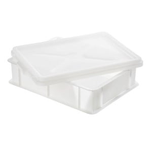 Halber Behälter für Teiglinge 9L Weiß - 400 x 300 mm - Gilac