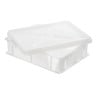 Halber Behälter für Teiglinge 9L Weiß - 400 x 300 mm - Gilac