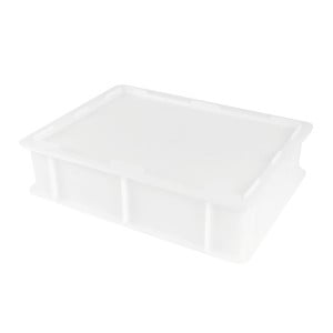 Halber Behälter für Teiglinge 9L Weiß - 400 x 300 mm - Gilac