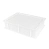 Halber Behälter für Teiglinge 9L Weiß - 400 x 300 mm - Gilac