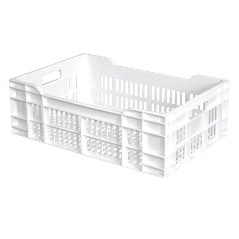 Crate 600 X 400 Perforated 40L White - Gilac