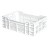 Caisse 600 X 400 Ajouree 40L Blanc - Gilac