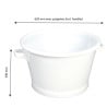 Baquet Rond Fond Renforce 50L Blanc - Gilac