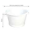 Round Reinforced Bottom Bucket 50L White - Gilac