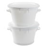 Round Reinforced Bottom Bucket 50L White - Gilac