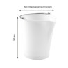 12L White Stainless Steel Pouring Spout Bucket - Gilac