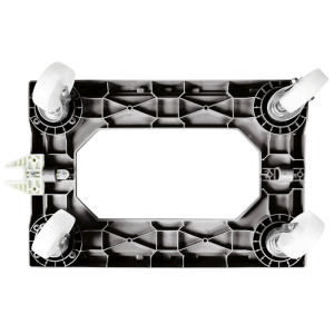 Rollsockel 4 Lenkrollen - Stahlrahmen - Schwarz