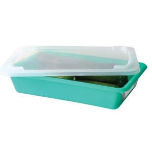 HACCP Flat Tray with Lid and Grid - 3 L - Green - Gilac