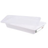 HACCP Flat Tray with Lid and Grid - 5 L - White - Gilac