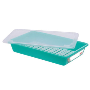 HACCP-Behälter mit Deckel und Gitter - 5 L - Grün - Gilac