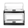 Vitrine Buffet with Sliding Lid UNIQ - 2 Trays - Black - HENDI