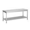 Table Inox avec Etagère - L 2000 x P 600 mm - CombiSteel