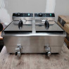 Professional Deep Fryer 2 x 13 L with Drain - Dynasteel: Performance and durability for your kitchen