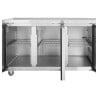 3-Door Refrigerated Table GN1/1 - Depth 700 with Backsplash - Dynasteel