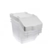 Set of 3 Ingredient Bins 30L + Lids + 4 Wheels