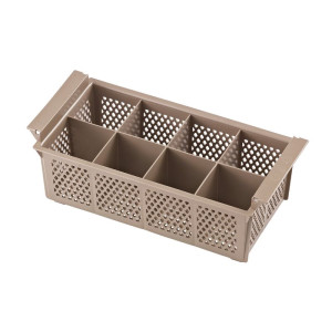 Professioneller Geschirrspüler mit Klarspüler- und Reinigungsmitteldosierer und Ablaufpumpe - 50 x 50 cm - Dynasteel