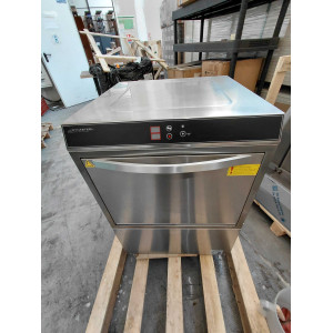 Professional Dishwasher with Rinse Aid and Detergent Dispenser and Drain Pump - 50 x 50 cm - Dynasteel