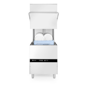 Hood-Type Dishwasher - Liquid Dispenser - Drain Pump - 50 x 50 cm - HENDI
